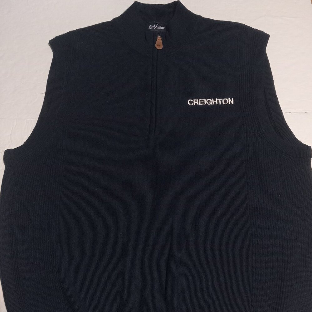 Jack Nicklaus Legacy 18 Men's 1/2 Zip Creighton Silk Sweater Vest M